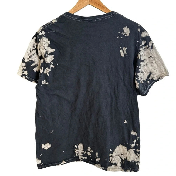 Britney Spears size Medium Black Bleached Graphic T Shirt Tee Cotton oversized M - Picture 2 of 4